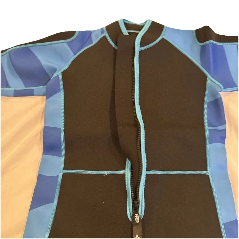 Chriffer Kids Wetsuit Shorty for Girls Boys Thermal Blue Size: XL‎